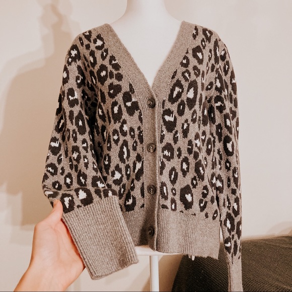 Lucky Brand Sweaters - Lucky Brand Cheetah Print Cardigan